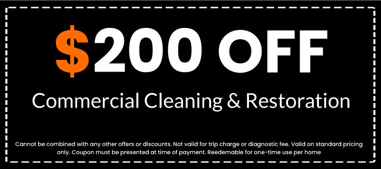 Discounts on Commercial Cleaning & Restoration
